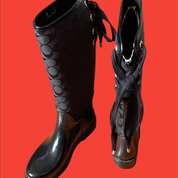 Coach Tristee RainBoots Size 6 - Picture 2 of 9